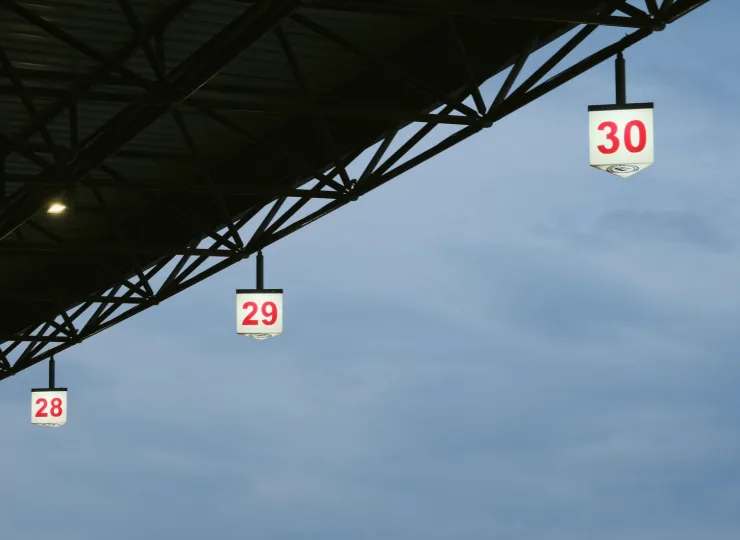 Lighting rig above the set